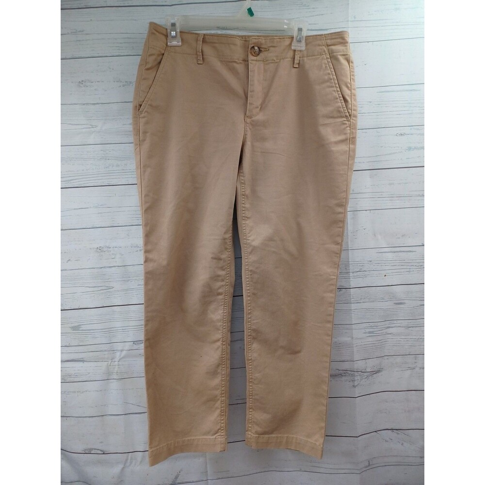 Loft The Slim Womens Kakhi Pants Slacks Sz 8